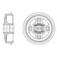 SD1002 Hi-Q Гальмівний барабан