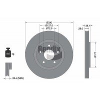 BDS1701 BENDIX Braking Гальмівний диск