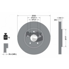 BDS1701 BENDIX Braking Гальмівний диск