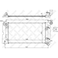 10-25067-SX STELLOX Радіатор охолодження двигуна