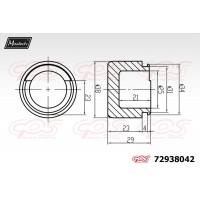 72938042 MAXTECH Поршень корпус скоби гальма