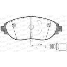 BPA1470.01 OPEN PARTS Комплект гальмівних колодок дисковий гальм
