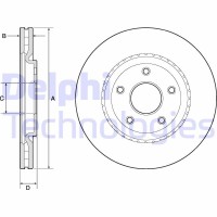 BG4759C DELPHI Гальмівний диск