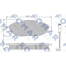FO 923781 FOMAR Friction Комплект гальмівних колодок дисковий гальм