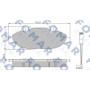 FO 923781 FOMAR Friction Комплект гальмівних колодок дисковий гальм