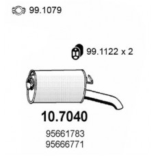 10.7040 ASSO Глушник вихлопних газів кінцевий