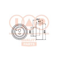 127-13083 IAP QUALITY PARTS Натяжний ролик ремінь ГРМ