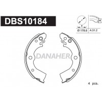 DBS10184 DANAHER Комплект гальмівних колодок