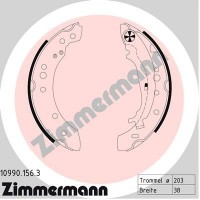 10990.156.3 ZIMMERMANN Комплект гальмівних колодок