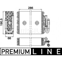 AE 35 000P MAHLE Випарник кондиціонера