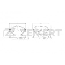 BS-3067 ZEKKERT КомплеК т гальмівних колодок, дискове гальмо