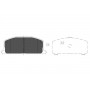 KBP-9109 KAVO PARTS Комплект гальмівних колодок дисковий гальм