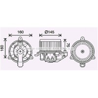 FD8626 AVA QUALITY COOLING Вентилятор салону
