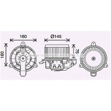 FD8626 AVA QUALITY COOLING Вентилятор салону