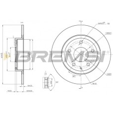 CD8477S BREMSI Гальмівний диск