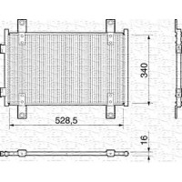 350203159000 MAGNETI MARELLI Конденсатор кондиціонера