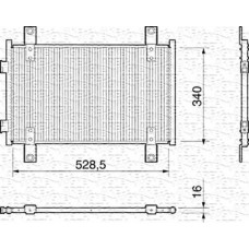 350203159000 MAGNETI MARELLI Конденсатор кондиціонера