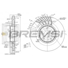 CD7957VRD BREMSI Гальмівний диск