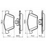 0 986 494 159 BOSCH КомплеК т гальмівних колодок, дискове гальмо