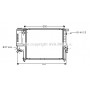 BW2121 AVA QUALITY COOLING Радіатор охолодження двигуна