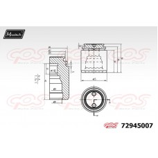 72945007 MAXTECH Поршень корпус скоби гальма