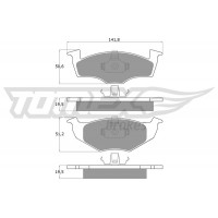 TX 10-86 TOMEX Brakes Комплект гальмівних колодок дисковий гальм