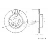 TX 70-78 TOMEX Brakes Гальмівний диск