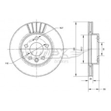 TX 70-78 TOMEX Brakes Гальмівний диск