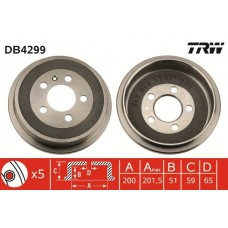 DB4299 TRW Гальмівний барабан