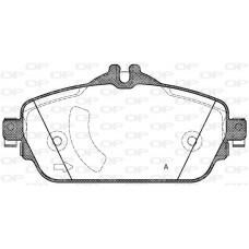 BPA1592.08 OPEN PARTS Комплект гальмівних колодок дисковий гальм