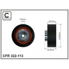 322-113 CAFFARO Паразитный / ведущий ролик, Поліклиновий ремінь