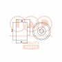 127-03021 IAP QUALITY PARTS Натяжний ролик ремінь ГРМ