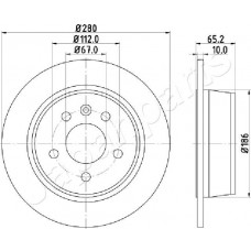 DP-0530 JAPANPARTS Гальмівний диск