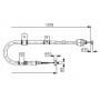 1 987 482 167 BOSCH Тросик, cтояночный тормоз