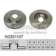 N3301107 NIPPARTS Гальмівний диск