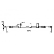 1 987 482 404 BOSCH Тросик, cтояночный тормоз