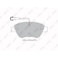 BD-2812 LYNXauto Комплект гальмівних колодок дисковий гальм
