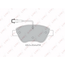 BD-2812 LYNXauto Комплект гальмівних колодок дисковий гальм