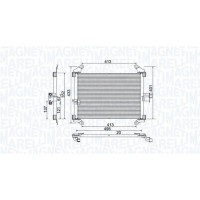350203772000 MAGNETI MARELLI Конденсатор кондиціонера