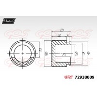 72938009 MAXTECH Поршень корпус скоби гальма