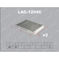 LAC-1204C LYNXauto Фільтр повітря у внутрішньому просторі