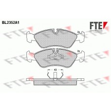 BL2352A1 FTE Комплект гальмівних колодок дисковий гальм