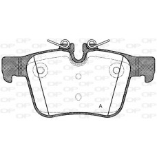 BPA1516.40 OPEN PARTS Комплект гальмівних колодок дисковий гальм