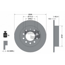 BDS1971 BENDIX Braking Гальмівний диск