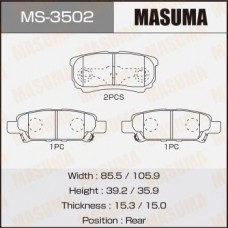 MS-3502 MASUMA Комплект гальмівних колодок