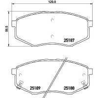 MDB3260 MINTEX Комплект гальмівних колодок дисковий гальм