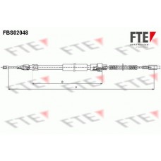 9250052 FTE Тросик, cтояночный тормоз