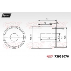 72938076 MAXTECH Поршень корпус скоби гальма