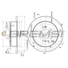 CD7493S BREMSI Гальмівний диск