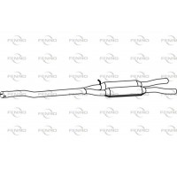 P1322 FENNO Середній глушник вихлопних газів